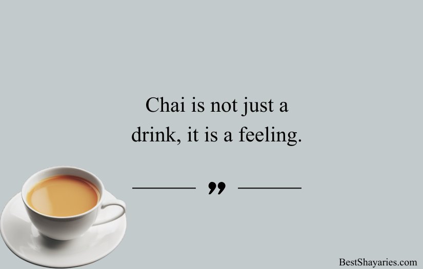Chai Quotes in English